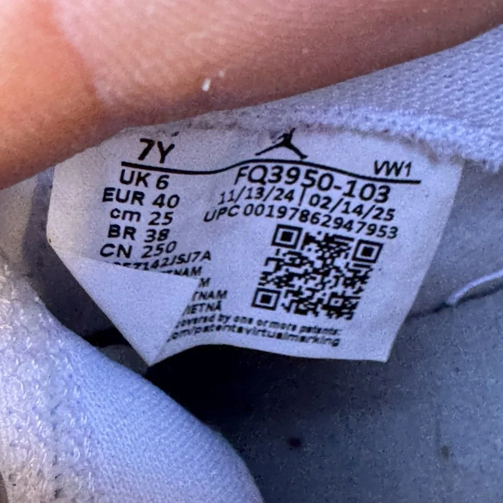 Size 7Y - Nike Jordan Spizike‎ Low White / Neutral Grey FQ3950-103
